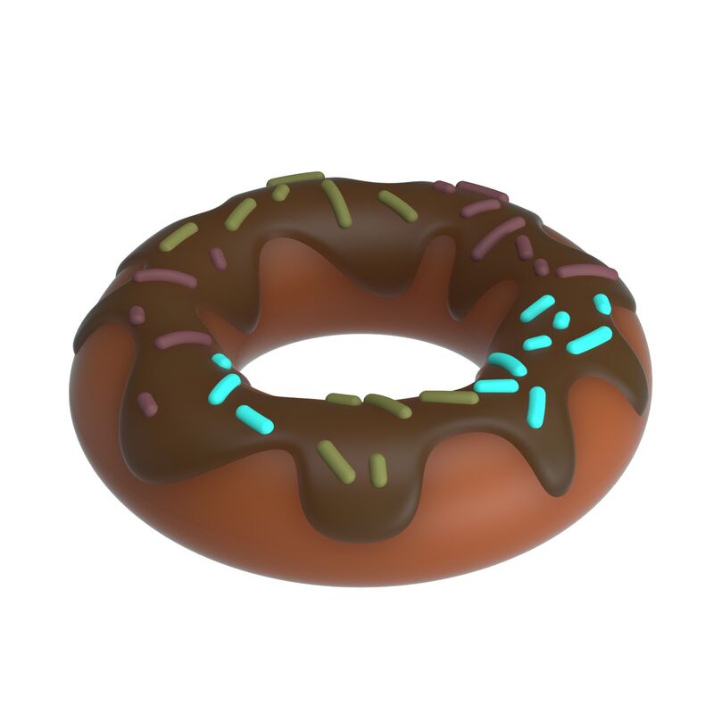 Anello per Pene Pretty Love Super Donut — Marrone
