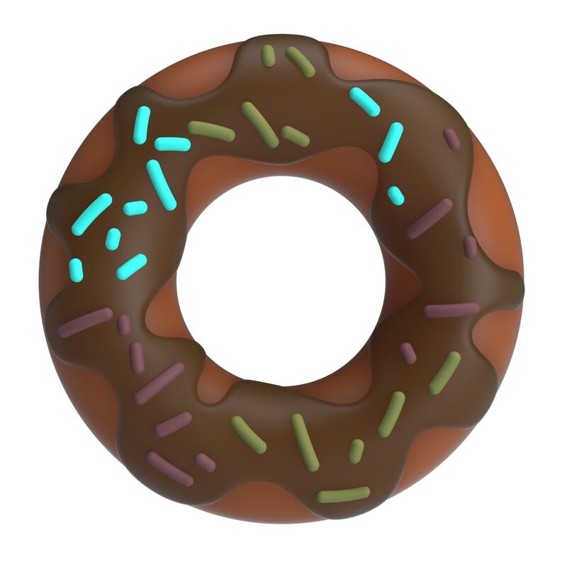 Anello per Pene Pretty Love Super Donut — Marrone