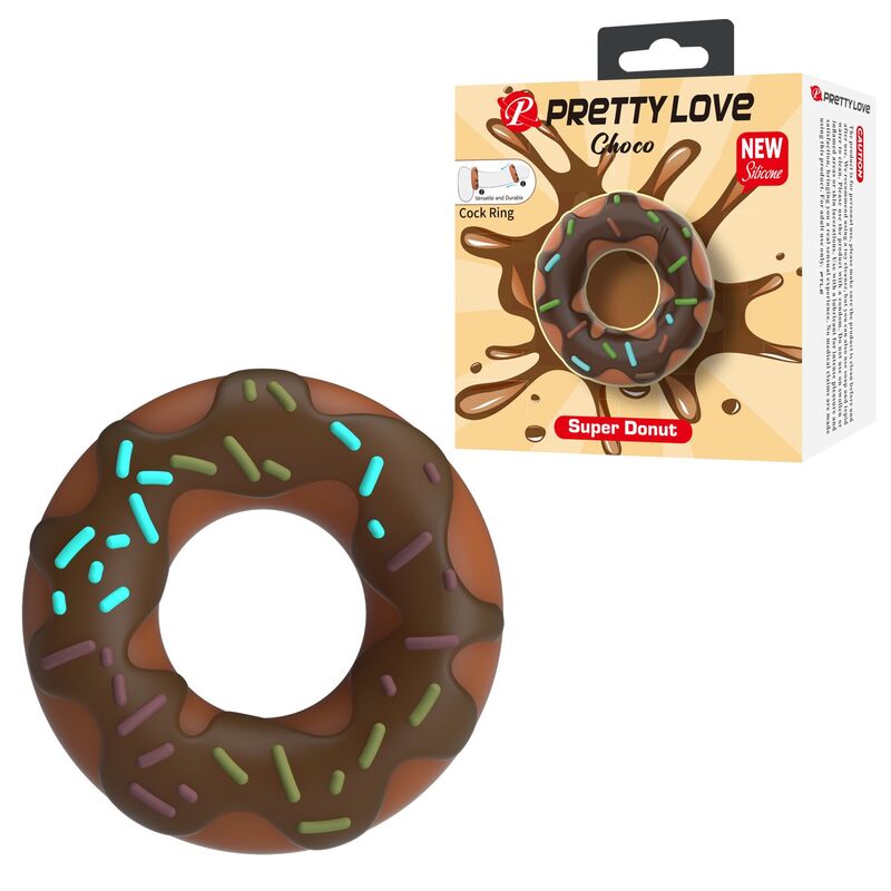 Anello per Pene Pretty Love Super Donut — Marrone