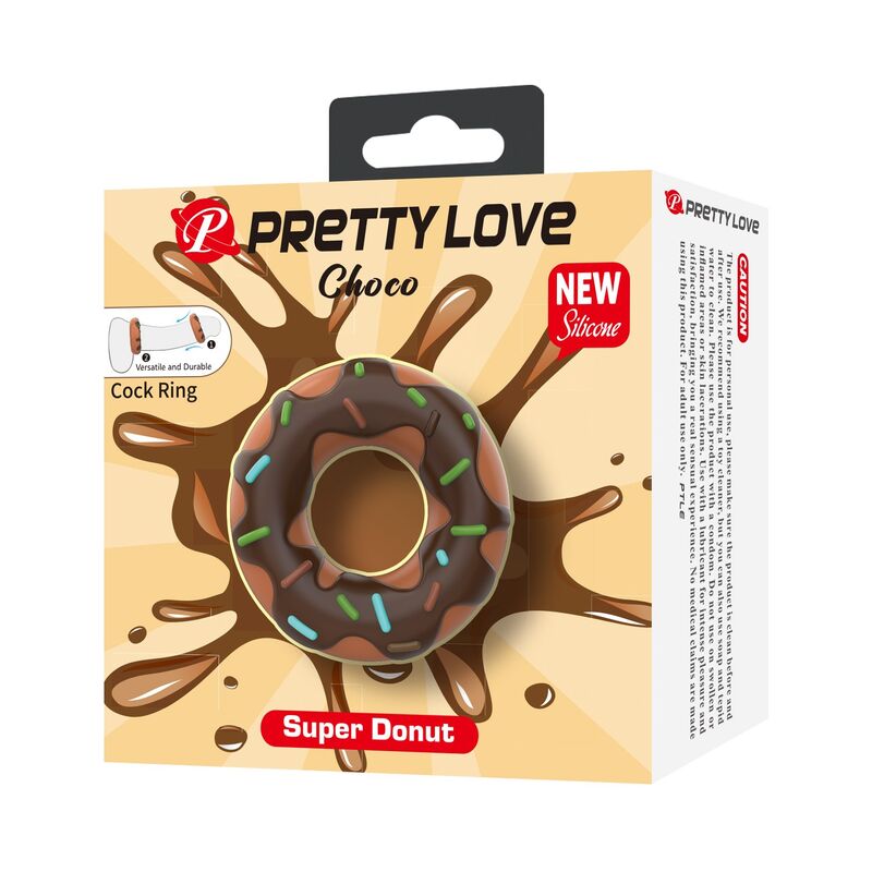 Anello per Pene Pretty Love Super Donut — Marrone