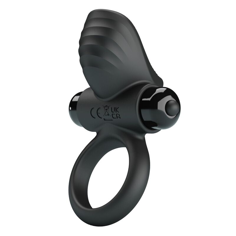 Anello Vibrante per Pene Pretty Love Adrien — Nero