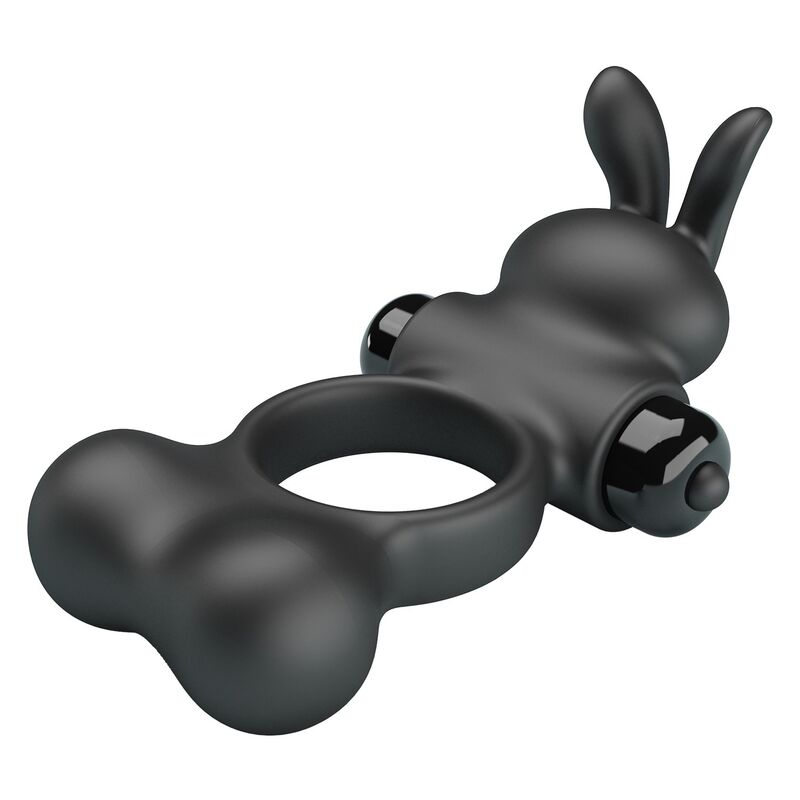 Anello Vibrante PRETTY LOVE Bunny — Nero