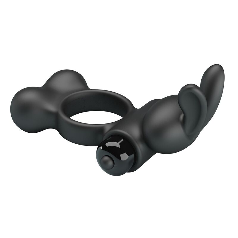 Anello Vibrante PRETTY LOVE Bunny — Nero