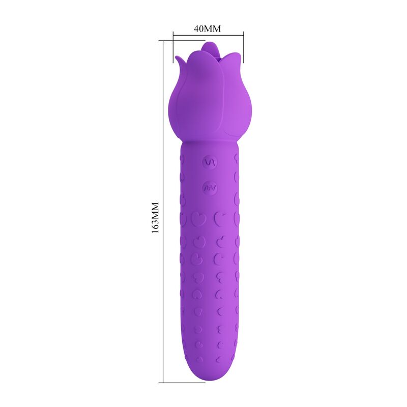 Vibratore Orale e Clitorideo Pretty Love Dannell — Viola