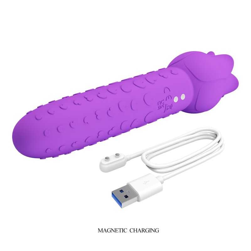 Vibratore Orale e Clitorideo Pretty Love Dannell — Viola