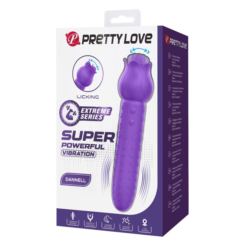 Vibratore Orale e Clitorideo Pretty Love Dannell — Viola