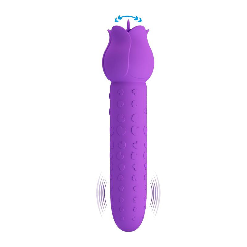 Vibratore Orale e Clitorideo Pretty Love Dannell — Viola