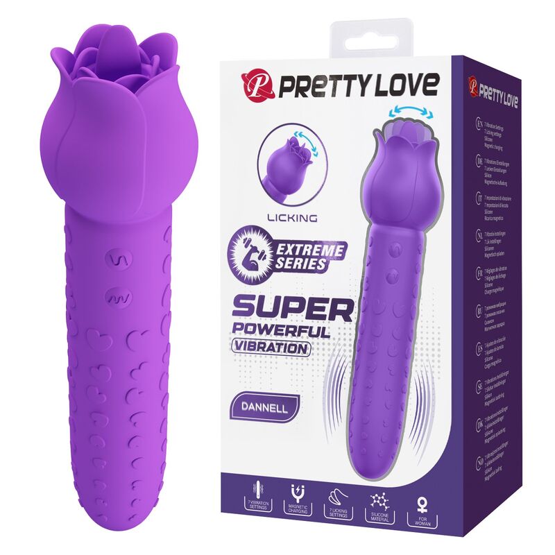 Vibratore Orale e Clitorideo Pretty Love Dannell — Viola