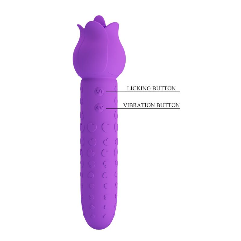 Vibratore Orale e Clitorideo Pretty Love Dannell — Viola