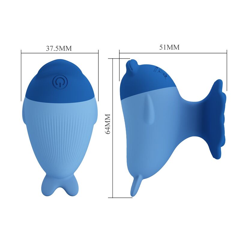 Mini Vibratore HIGH TECH Dolphin Mini — Blu