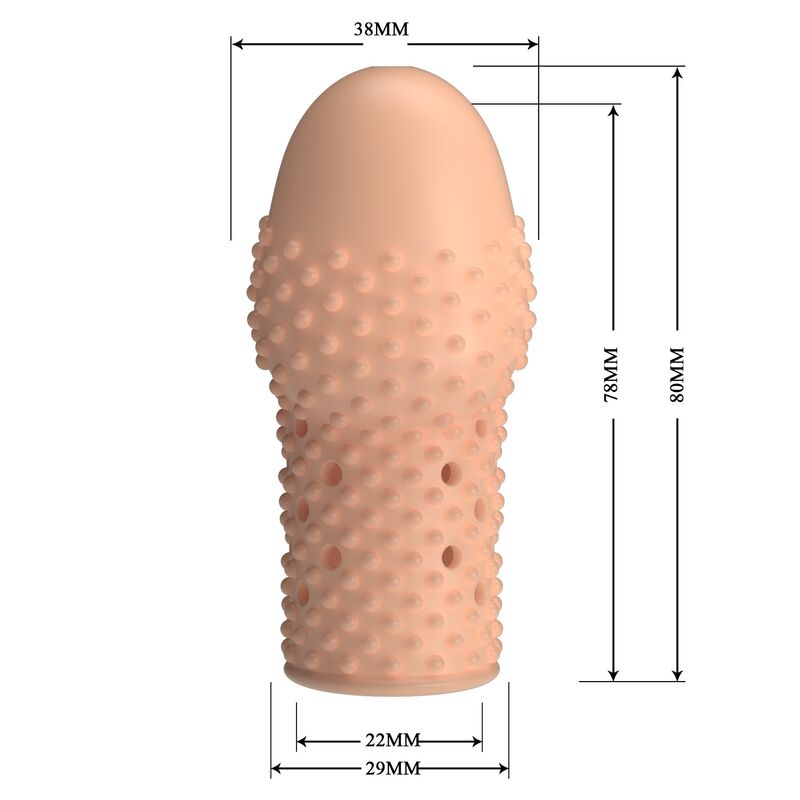 Manicotto per Pene PRETTY LOVE Geek's Penis Sleeve — Naturale