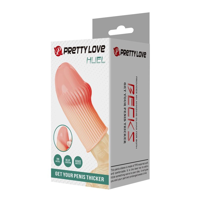Manicotto per Pene PRETTY LOVE Huel — Color Carne