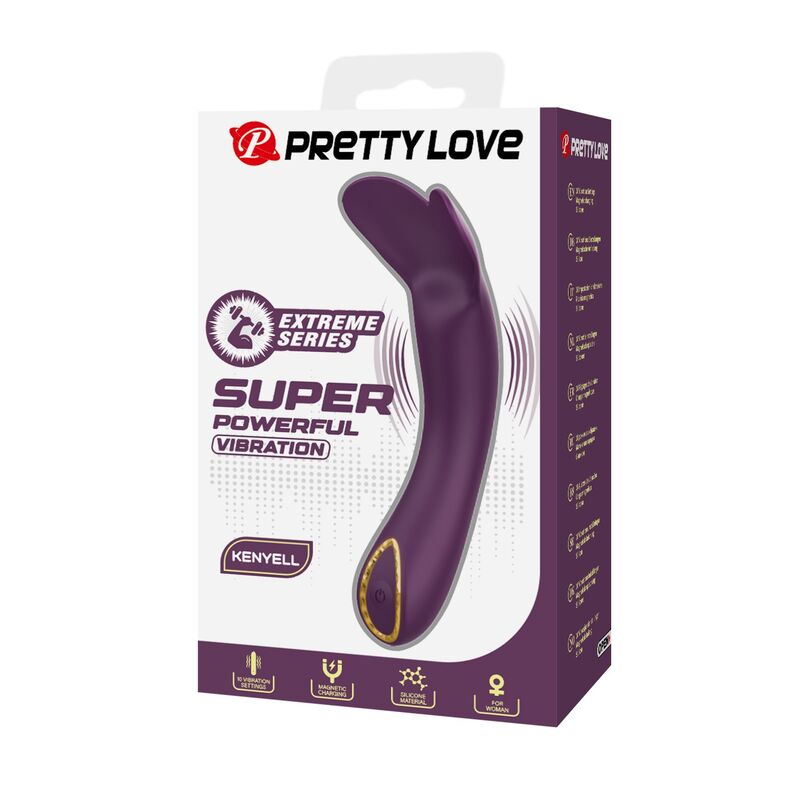 Vibratore Ricaricabile Pretty Love Kenyell 10 Funzioni — Viola