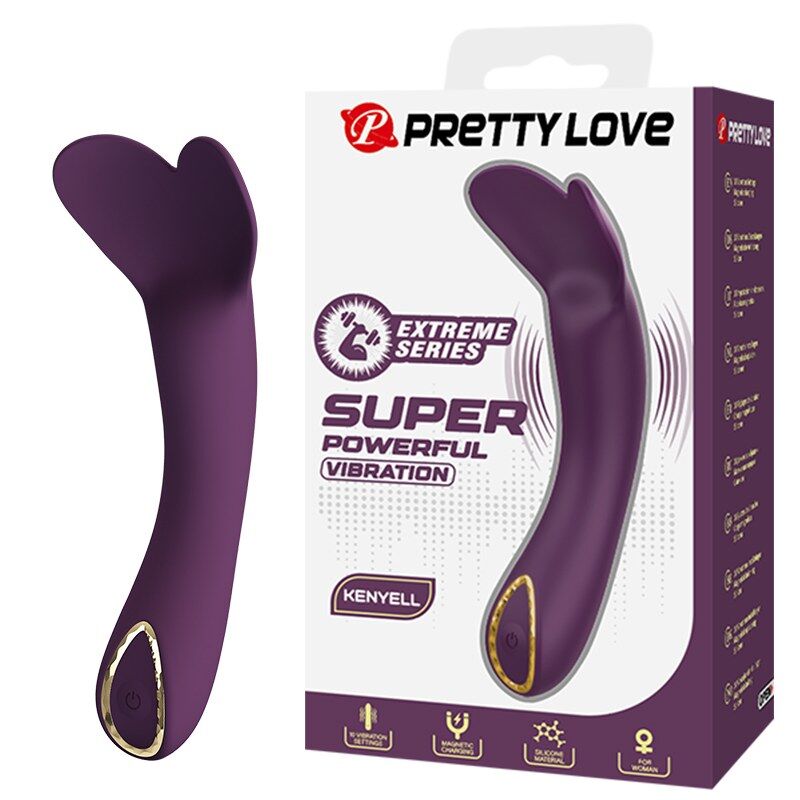 Vibratore Ricaricabile Pretty Love Kenyell 10 Funzioni — Viola