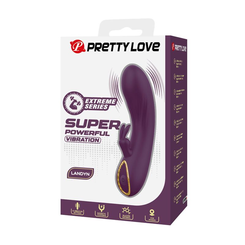 Vibratore Coniglio Pretty Love Landyn 10 Funzioni — Viola