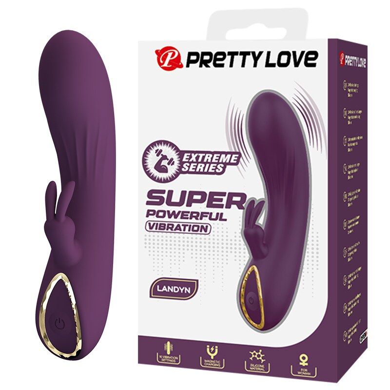 Vibratore Coniglio Pretty Love Landyn 10 Funzioni — Viola