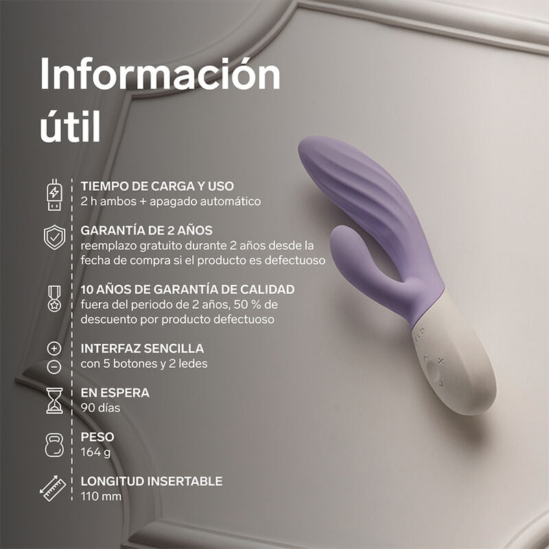 Vibratore Doppio LELO Ina Twist — Lavanda