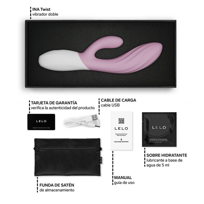 Vibratore Doppio LELO Ina Wave — Lavanda