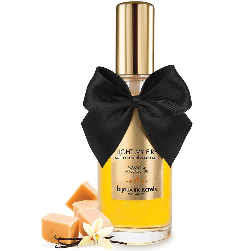 Olio da Massaggio Effetto Caldo Bijoux — Aroma Caramello 100 ml