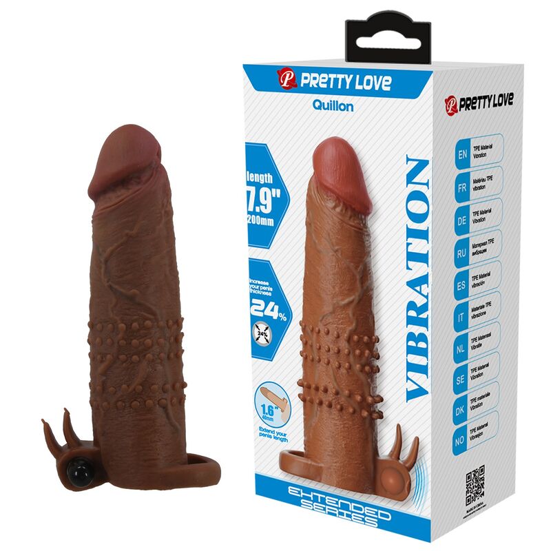 Manicotto Vibrante FOR HIM Quillon — Marrone