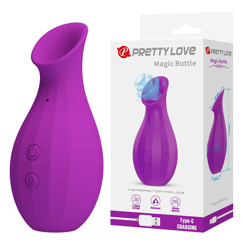 Stimolatore Clitorideo HIGH TECH Magic Bottle — Viola