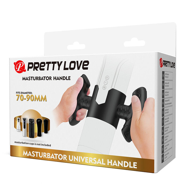 Manico Universale Pretty Love per Masturbatore — Nero