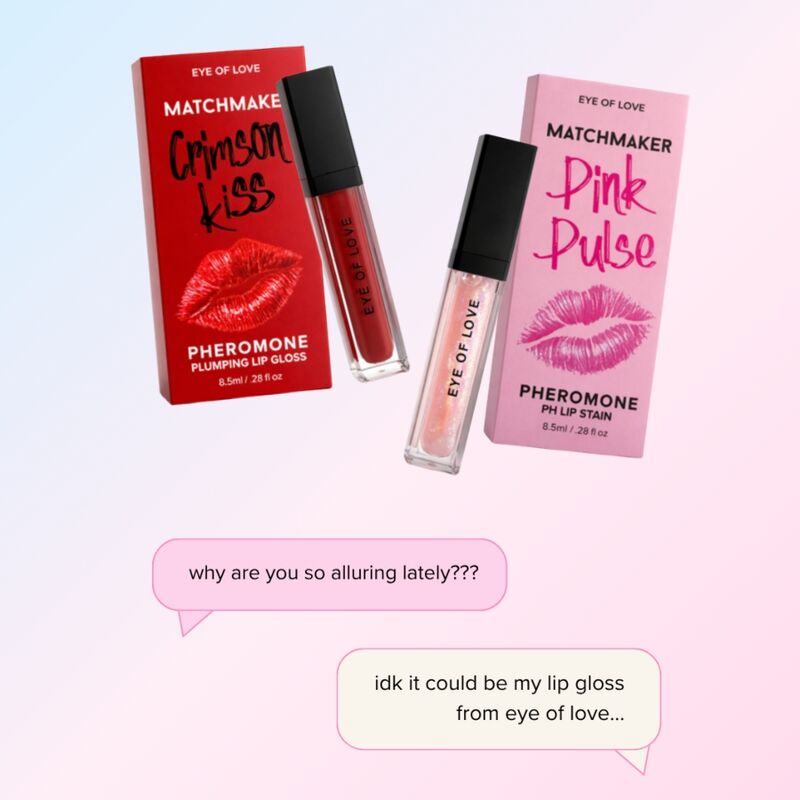 Lucidalabbra Feromoni EYE OF LOVE Matchmaker Pink Pulse — Rosa