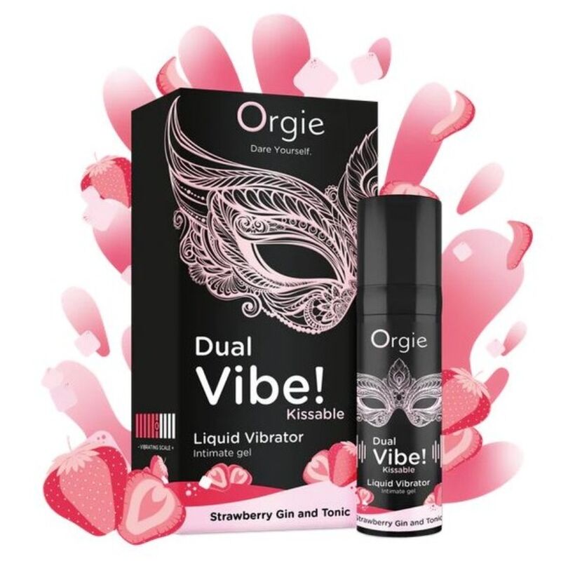 Liquido Vibrante ORGIE Dual Vibe Gin Fragola — 15 ml