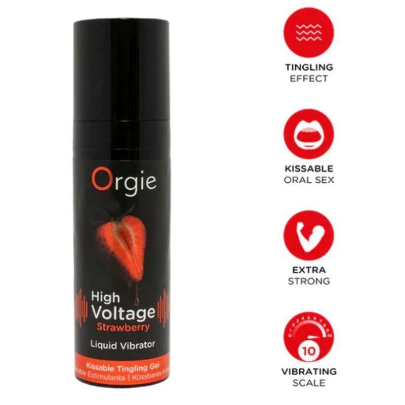 Vibratore Liquido ORGIE Alta Tensione — Fragola Extra Forte