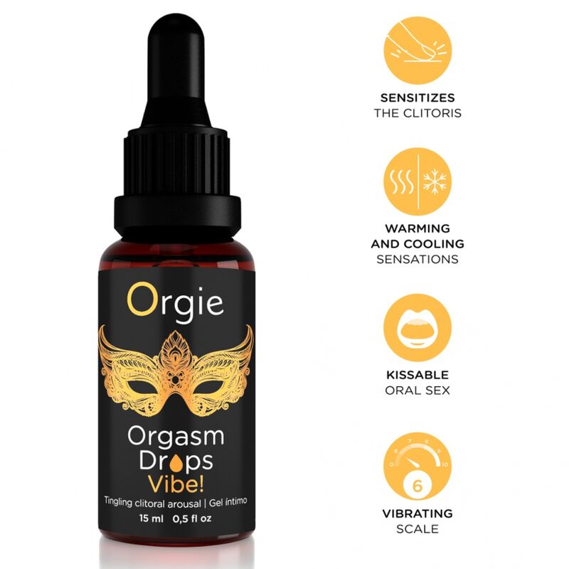 Stimolante Clitorideo ORGIE Orgasm Drops Vibe! — 15 ml