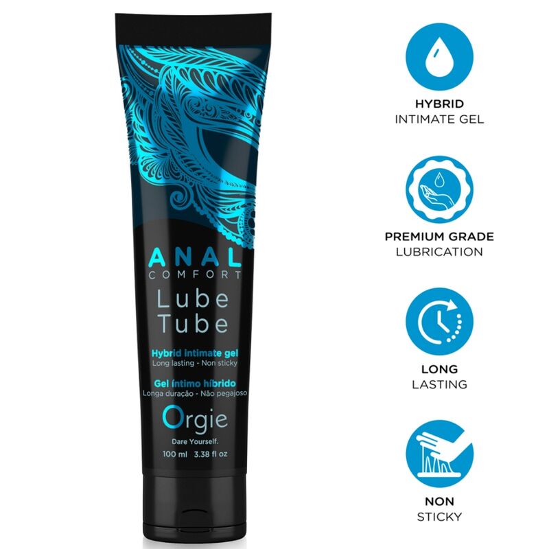 Lubrificante Anale Orgie Comfort Gel Ibrido — 100 ml