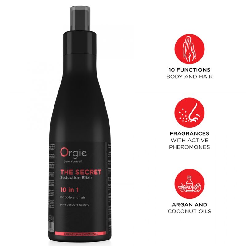 Lozione Corpo e Capelli ORGIE Secret Seduction Elixir 10 in 1 — 200 ml
