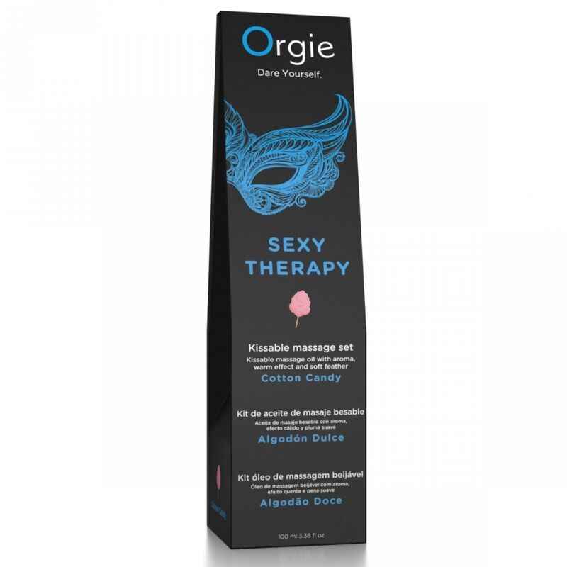 Olio da Massaggio ORGIE Kissable Cotton Candy — Set Baciabile