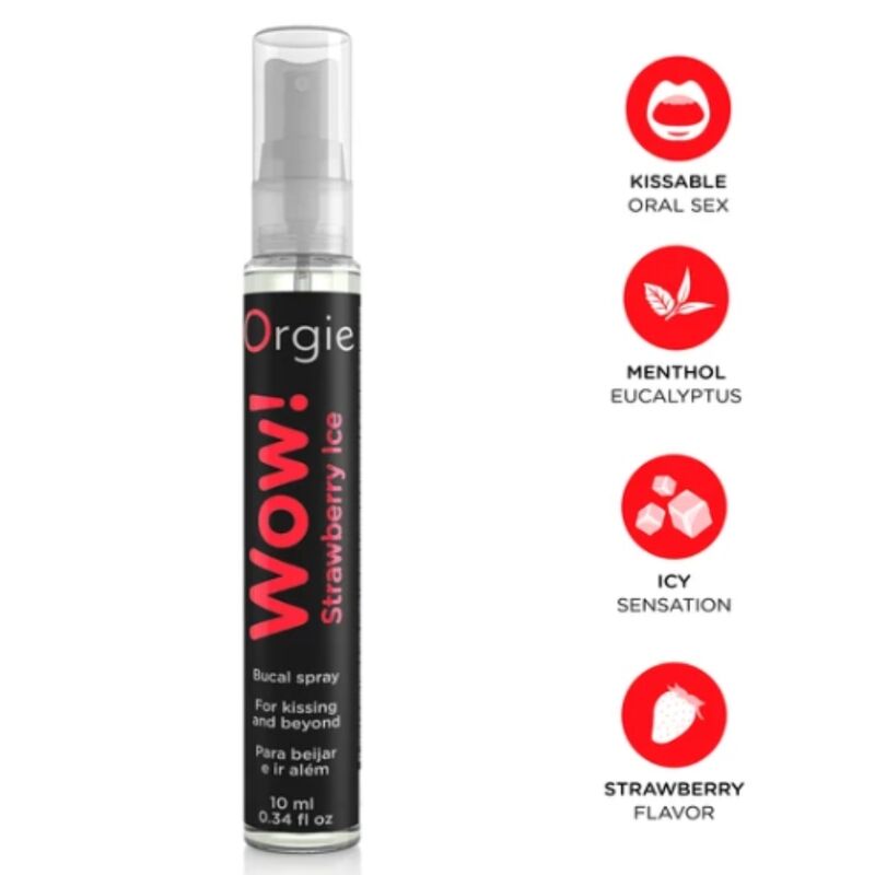 Spray Orale ORGIE Wow! — Fragola Ghiacciata 10 ml