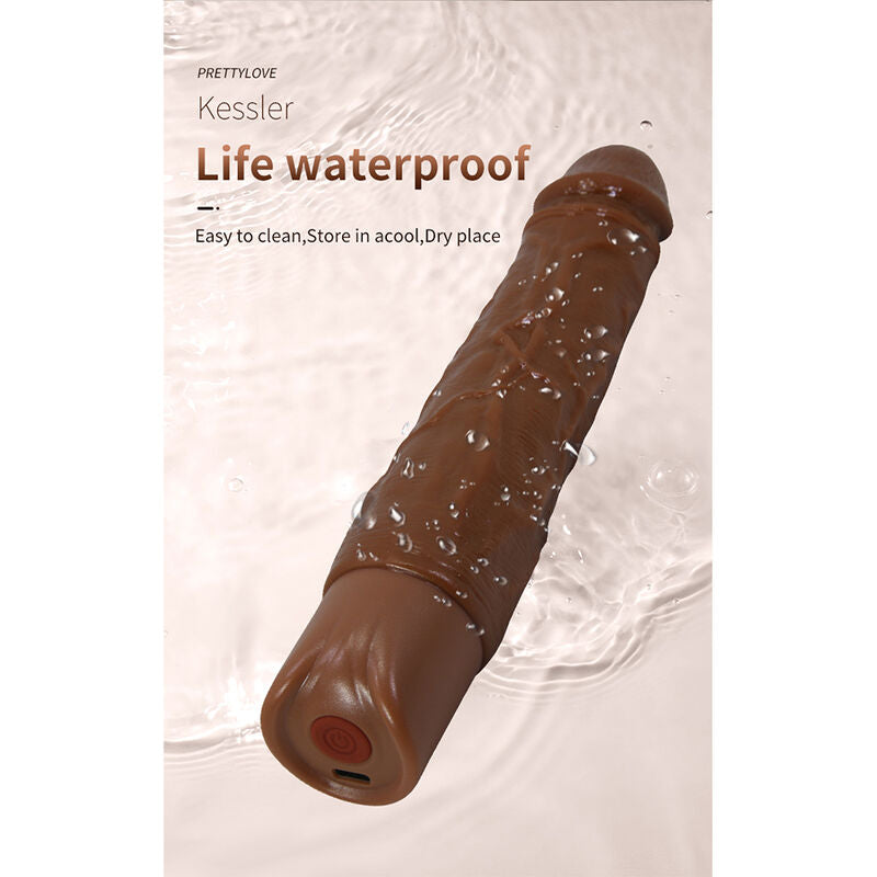 Dildo Vibrante PRETTY LOVE Kessler — Marrone