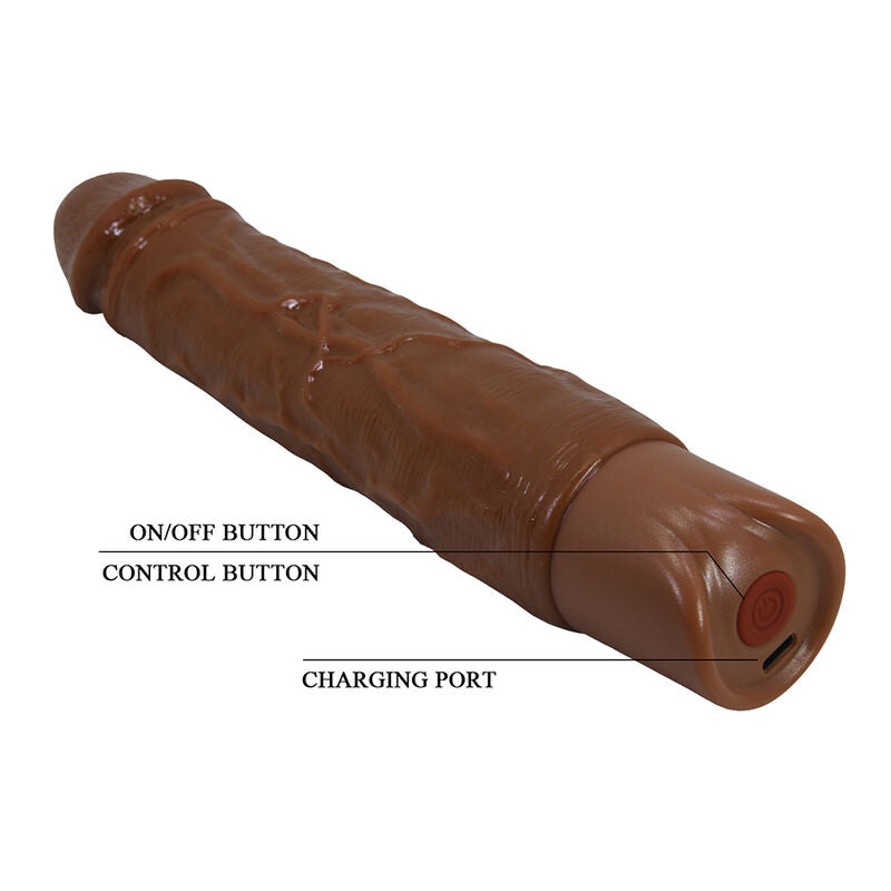 Dildo Vibrante PRETTY LOVE Kessler — Marrone