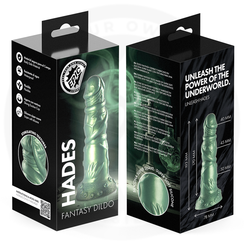 Dildo EPIC Hades — Nero/Verde