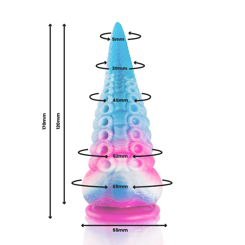 Dildo EPIC Phorcys Tentacoli — Blu