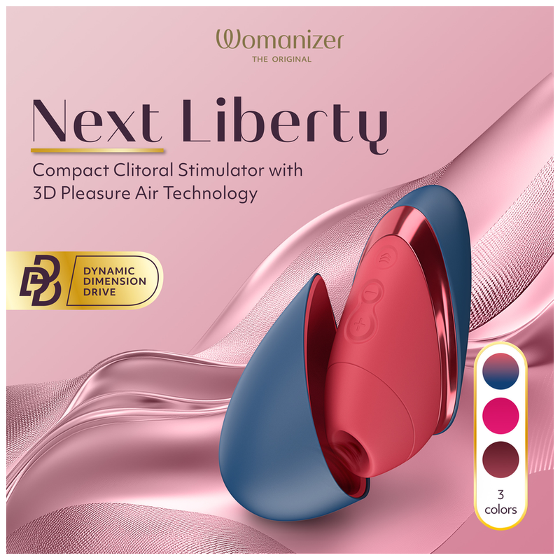 Stimolatore Clitorideo WOMANIZER Next Liberty — Blu/Rosso