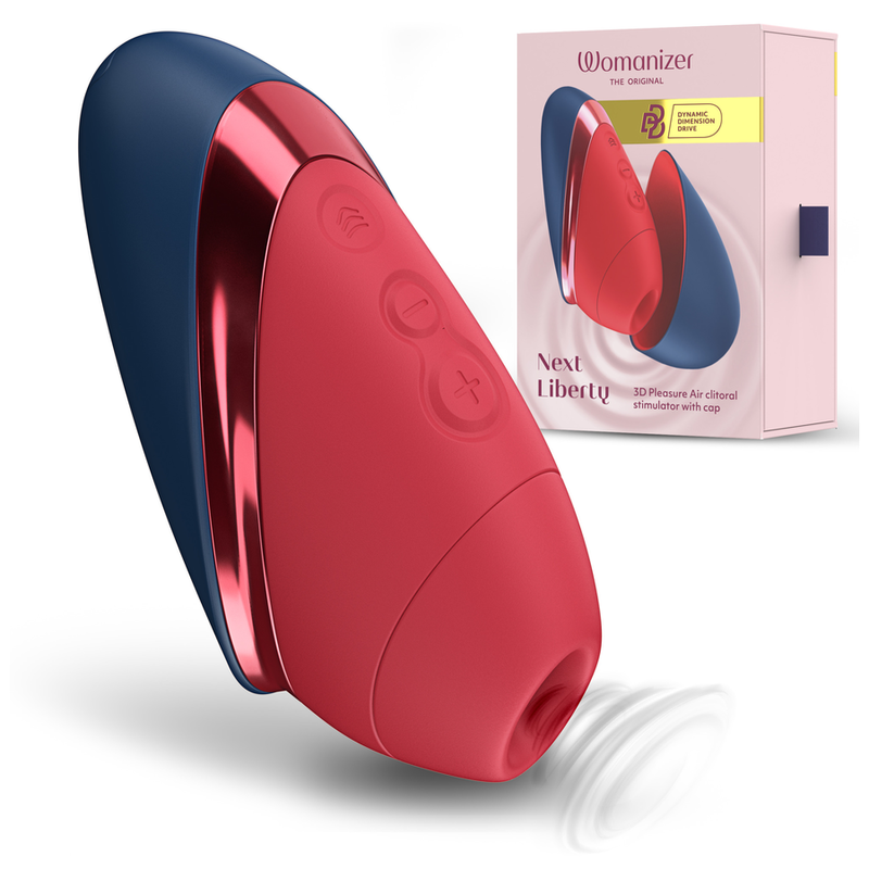 Stimolatore Clitorideo WOMANIZER Next Liberty — Blu/Rosso