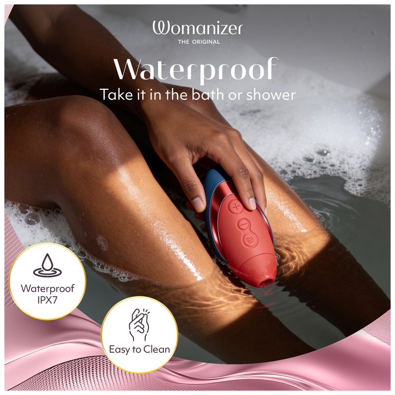 Stimolatore Clitorideo WOMANIZER Next Liberty — Blu/Rosso