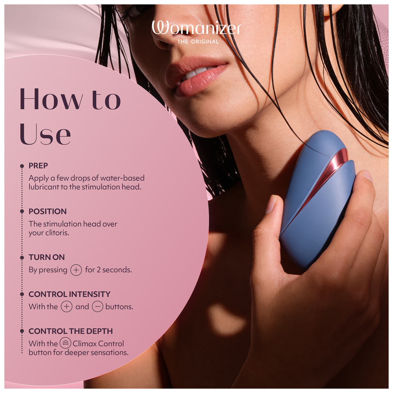 Stimolatore Clitorideo WOMANIZER Next Liberty — Blu/Rosso