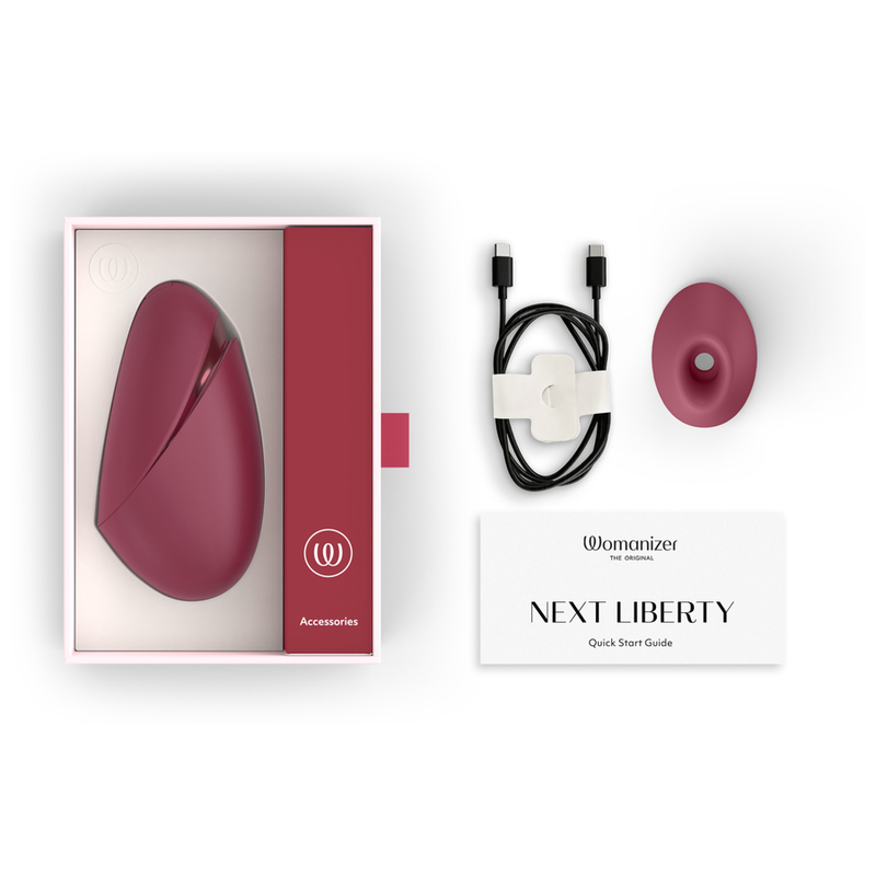 Stimolatore Clitorideo Womanizer Next Liberty — Bordeaux