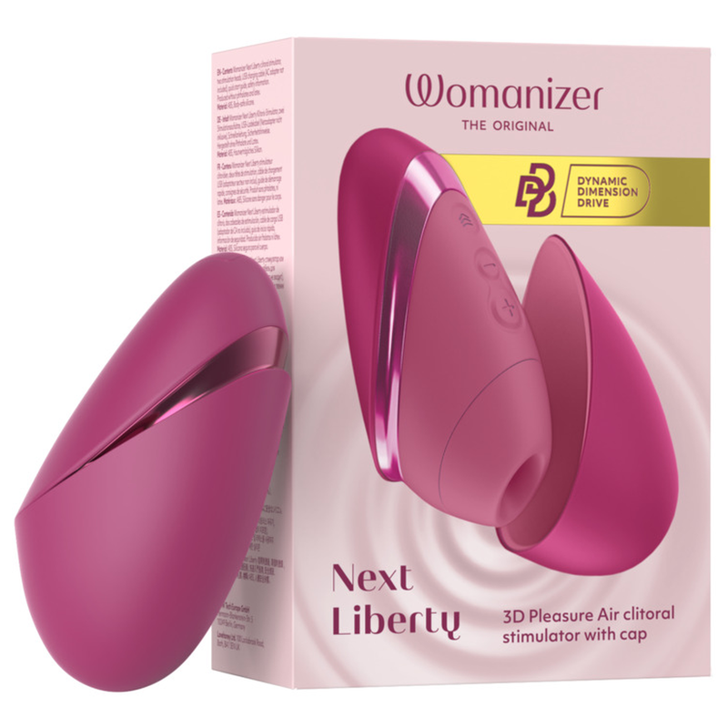 Stimolatore Clitorideo Womanizer Next Liberty — Rosa Acceso