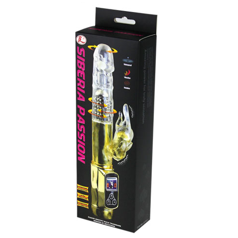 Vibratore Rabbit Baile Siberia Passion Gold — Doppia Rotazione