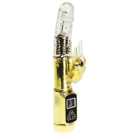 Vibratore Rabbit Baile Siberia Passion Gold — Doppia Rotazione