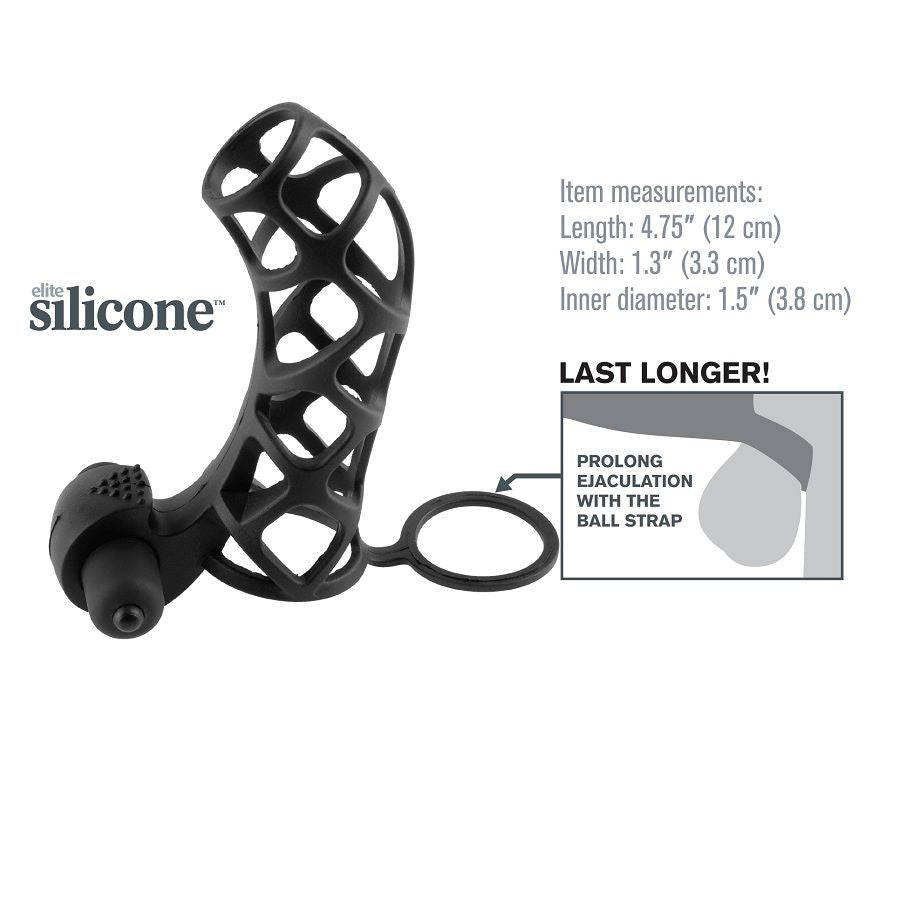 Guaina Fallica Vibrante Fantasy X-Tensions Power Cage — Silicone