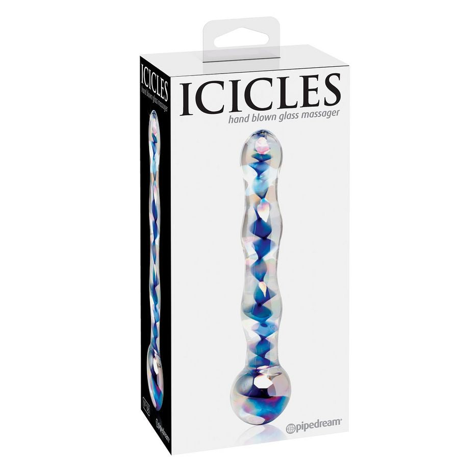 Dildo in Vetro Soffiato Icicles N.8 — Ipoallergenico
