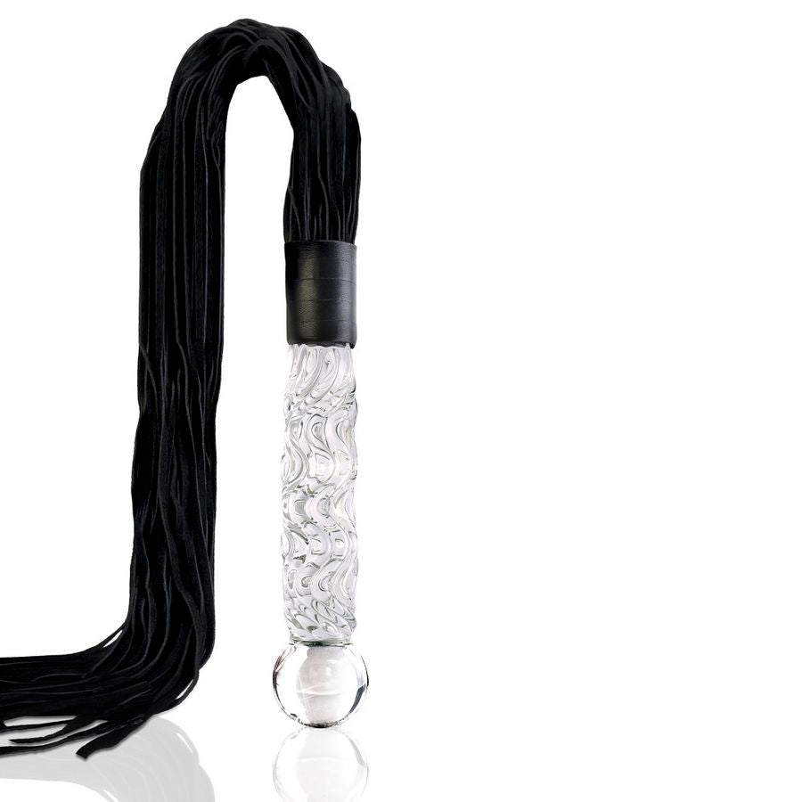 Plug Anale con Coda in Vetro Soffiato Icicles N.38