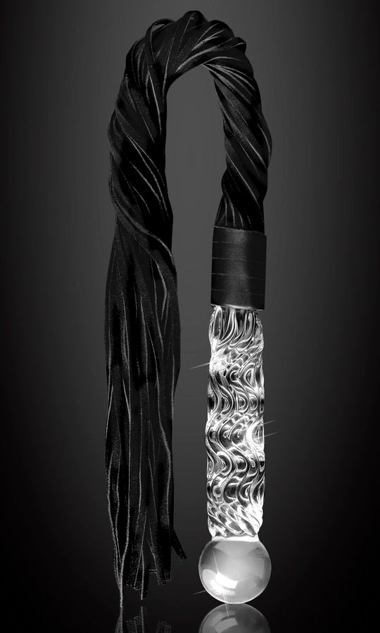 Plug Anale con Coda in Vetro Soffiato Icicles N.38